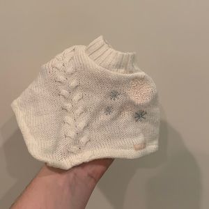 Retired American Girl Doll Knit Sweater Snowflake Poncho